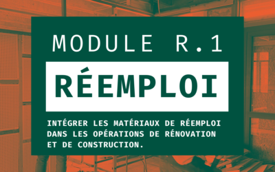 R.1 | Intégrer les matériaux de réemploi dans les projets de rénovation et de construction